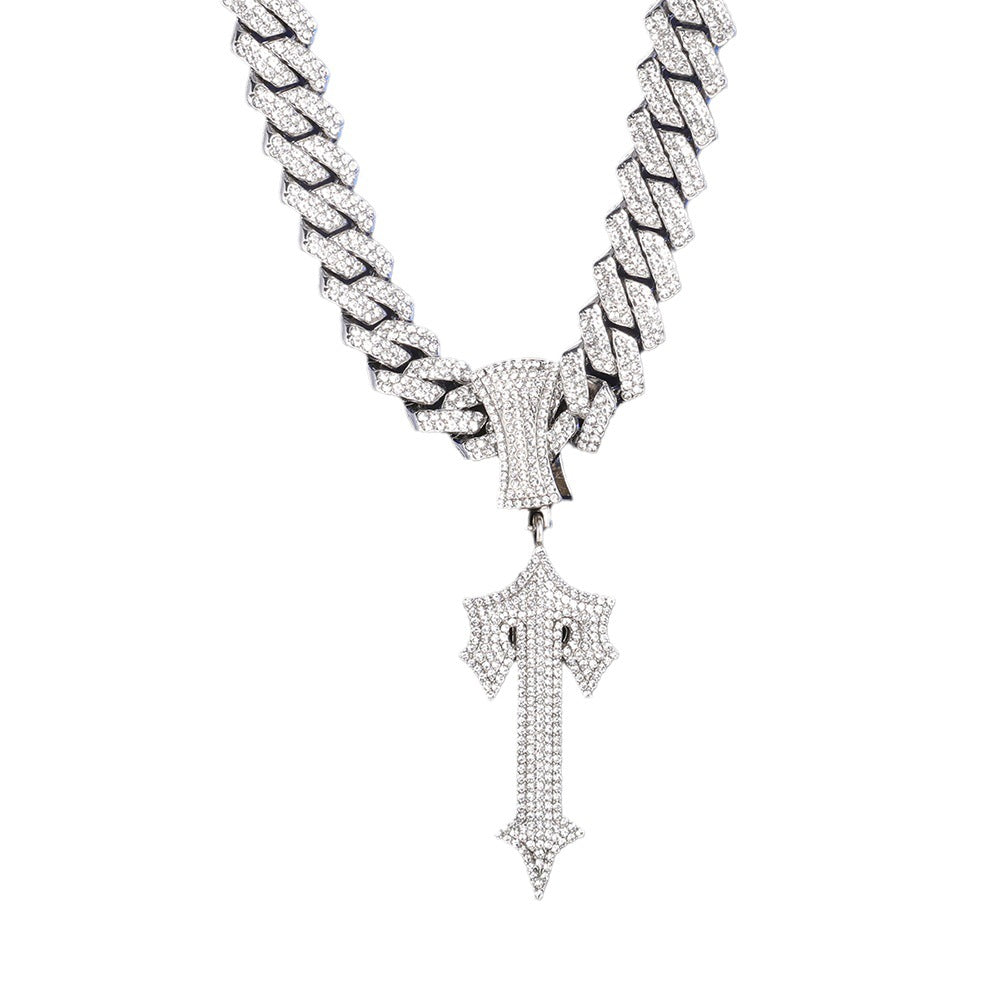 Hop Diamond Letters Popular High Quality Cuban Link Pendants