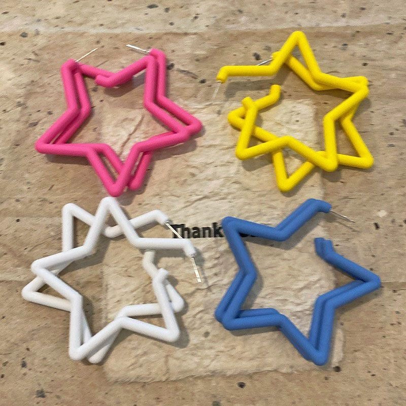 Women's Preppy Girly Style For Trendy Candy Color Earrings
