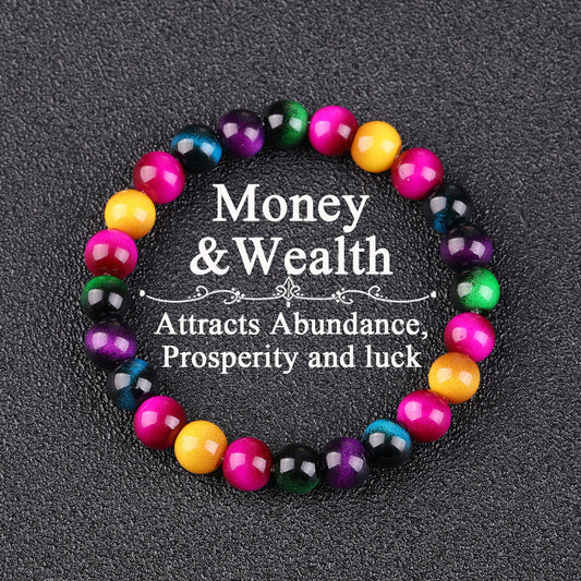 Trendy Comfortable Colorful Tigereye Natural Stone Bracelet