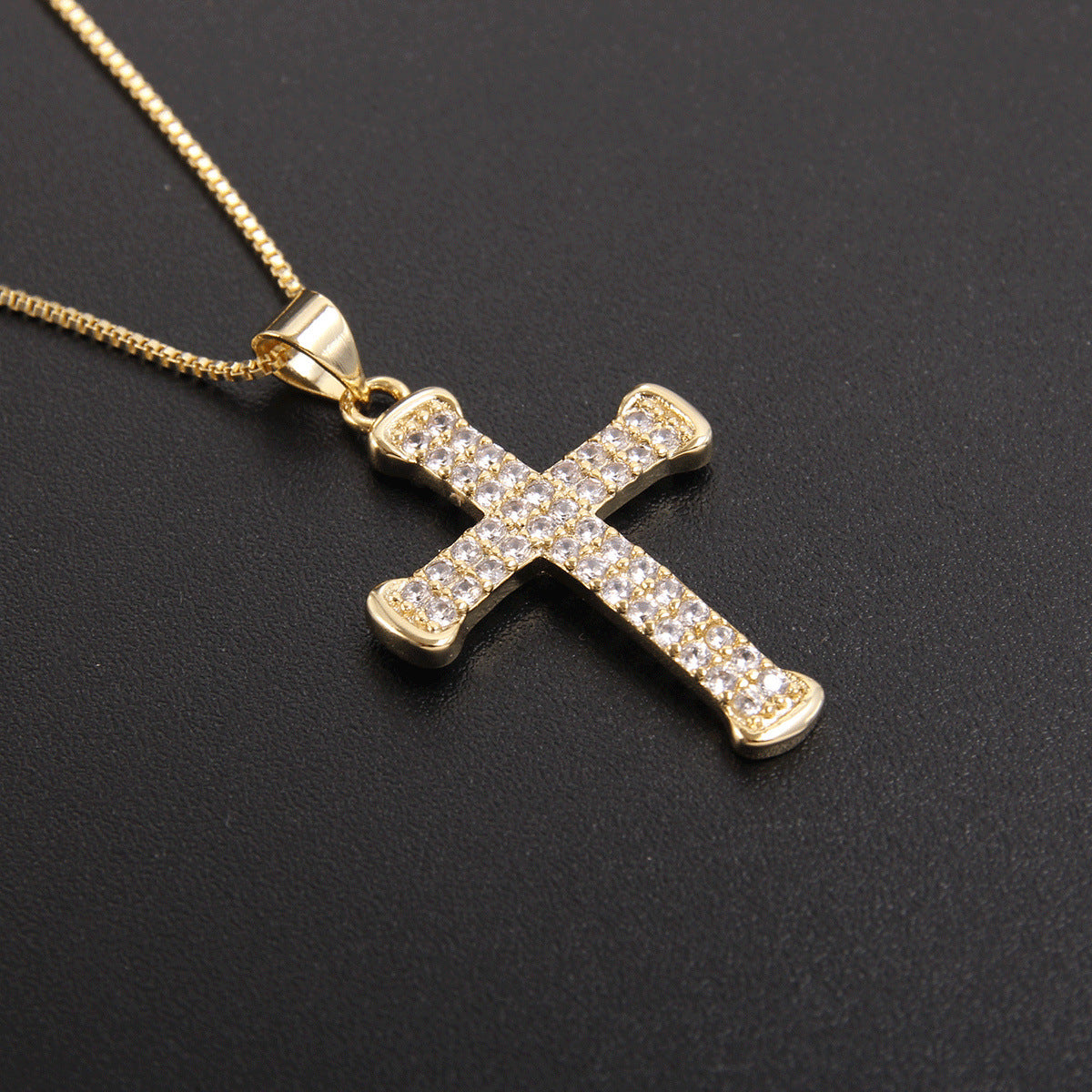Women's & Men's Trendy Cross Zircon Artistic Retro Necklace