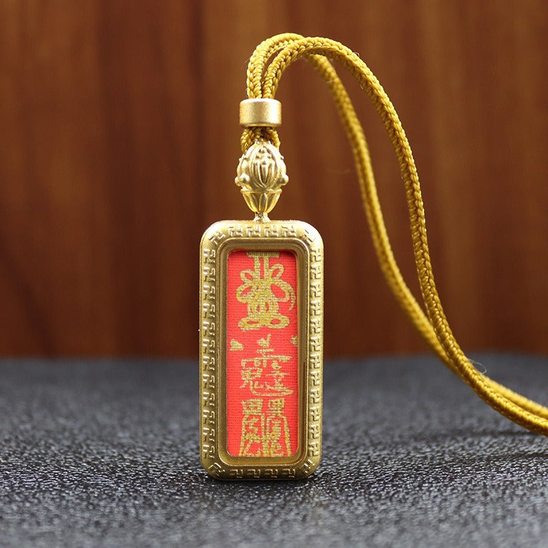 Mini Titanium Steel Hand Painted Golden Outline Small Necklaces