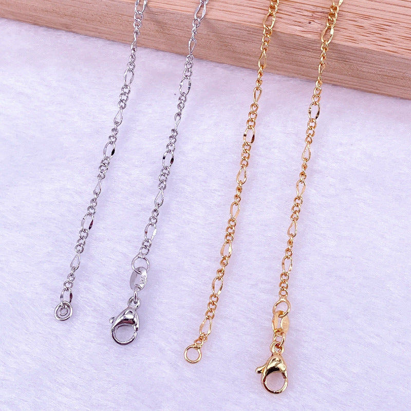 Gold-plated Color Retention Son Mother Twisted Chain Niche Necklace