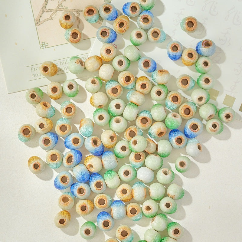 Graceful Casual Ceramic Round Beads Braiding Jewelry Accessories