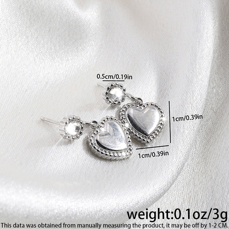 High-grade Fashionable Versatile Micro Diamond Butterfly Earrings