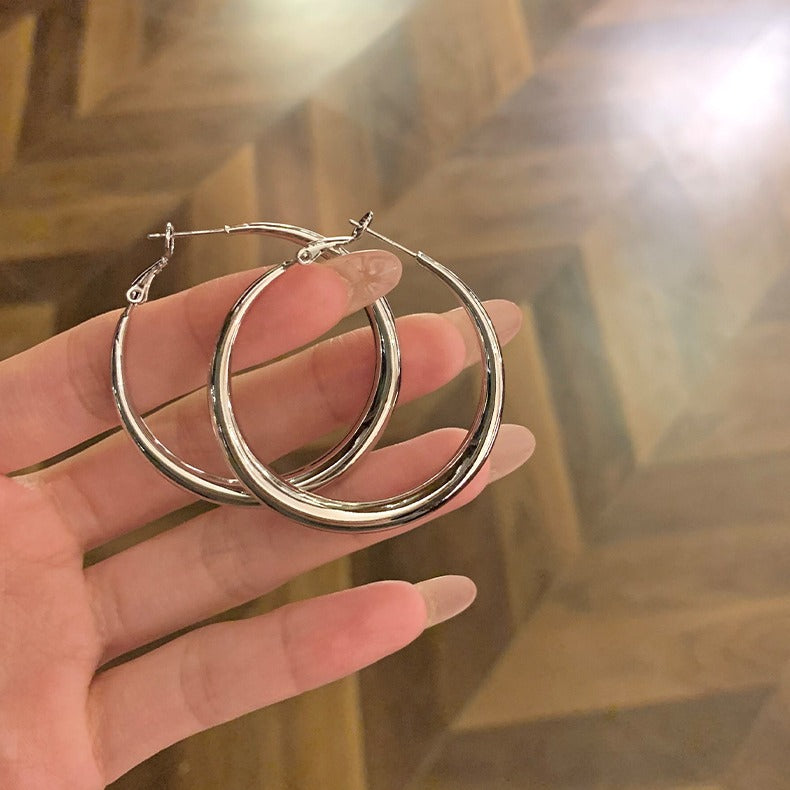 Circle Fashion Design Sense Ear Elegance Retro Simple Earrings