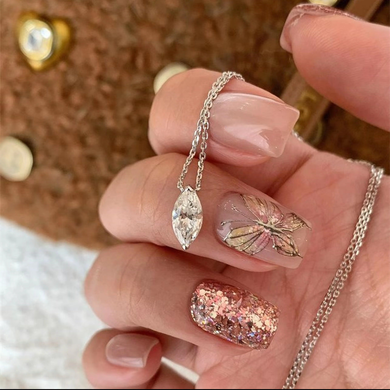 Women's Angel Eyes Light Luxury Versatile For Daily Floating Sparking Zirconium Ring