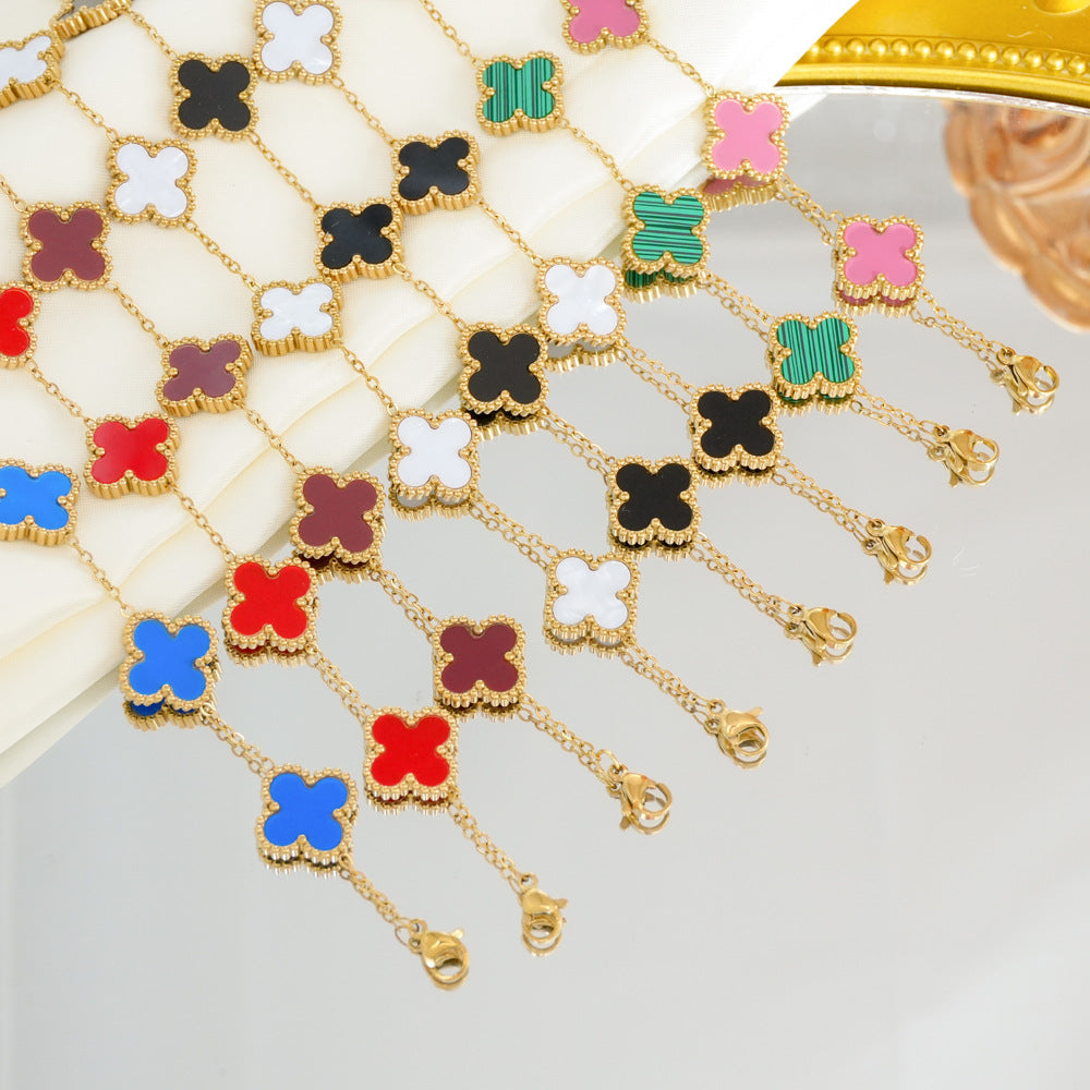 Clover Light Luxury High-grade Female Hand Bracelet