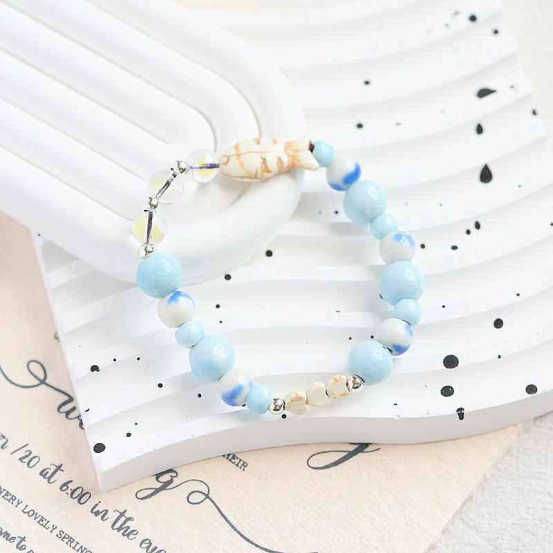 Ceramic Color Porcelain Rose Beads Jewelry Bracelets