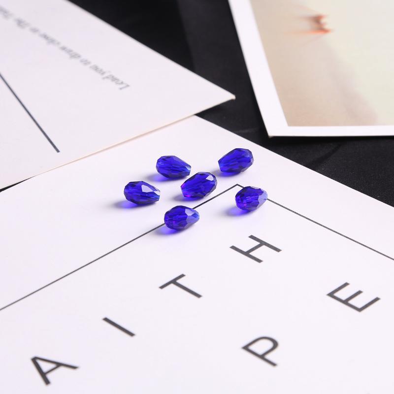 Drop-shaped Glass Crystal Loose Beads Handmade Rings