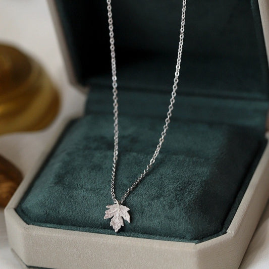 Personalized Simple Leaves Mori Style Artistic Necklaces