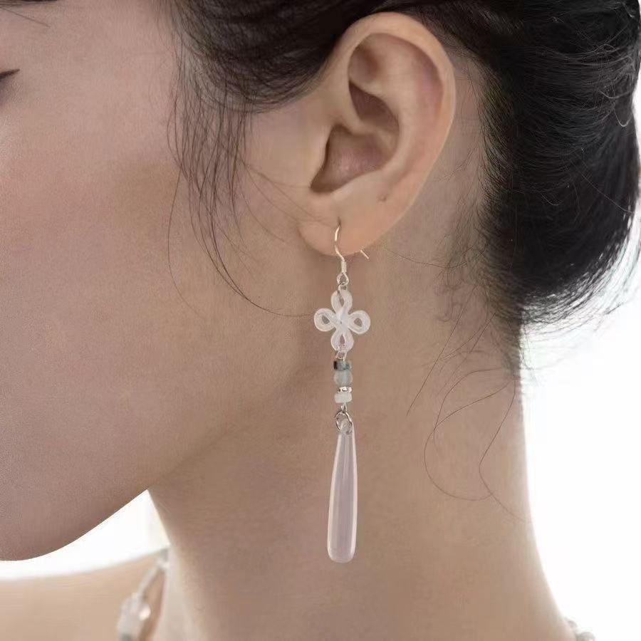 Eardrops Chinese Style Ear Hook Classical Stud Earrings