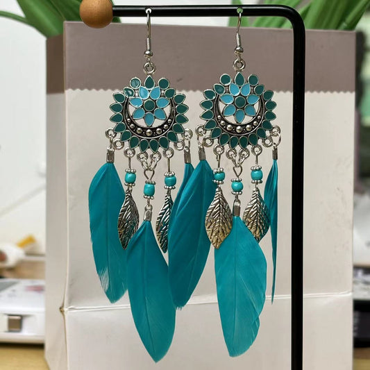 Special Interest Light Luxury Advanced Ethnic Style Exaggerated Earrings