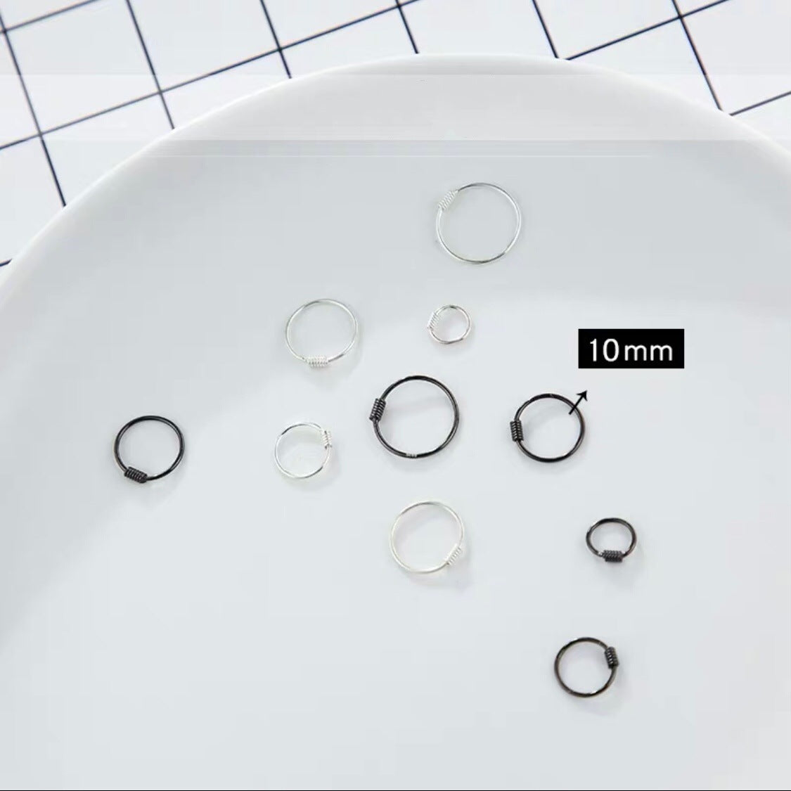 Women's & Men's Sterling Sier Simple For Graceful Thread Earrings