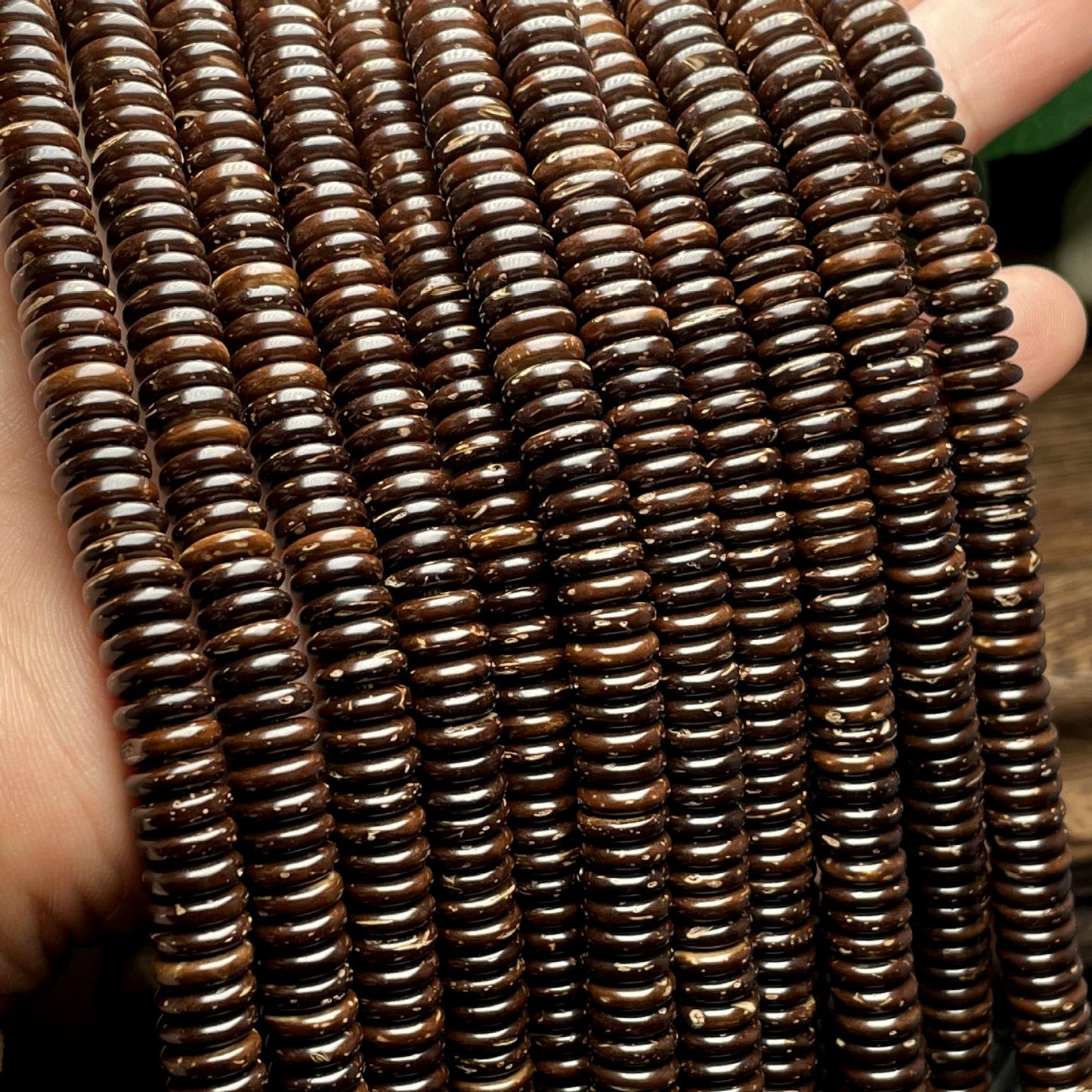 Coconut Shell Spacer Scattered Beads Slices Jewelry Accessories
