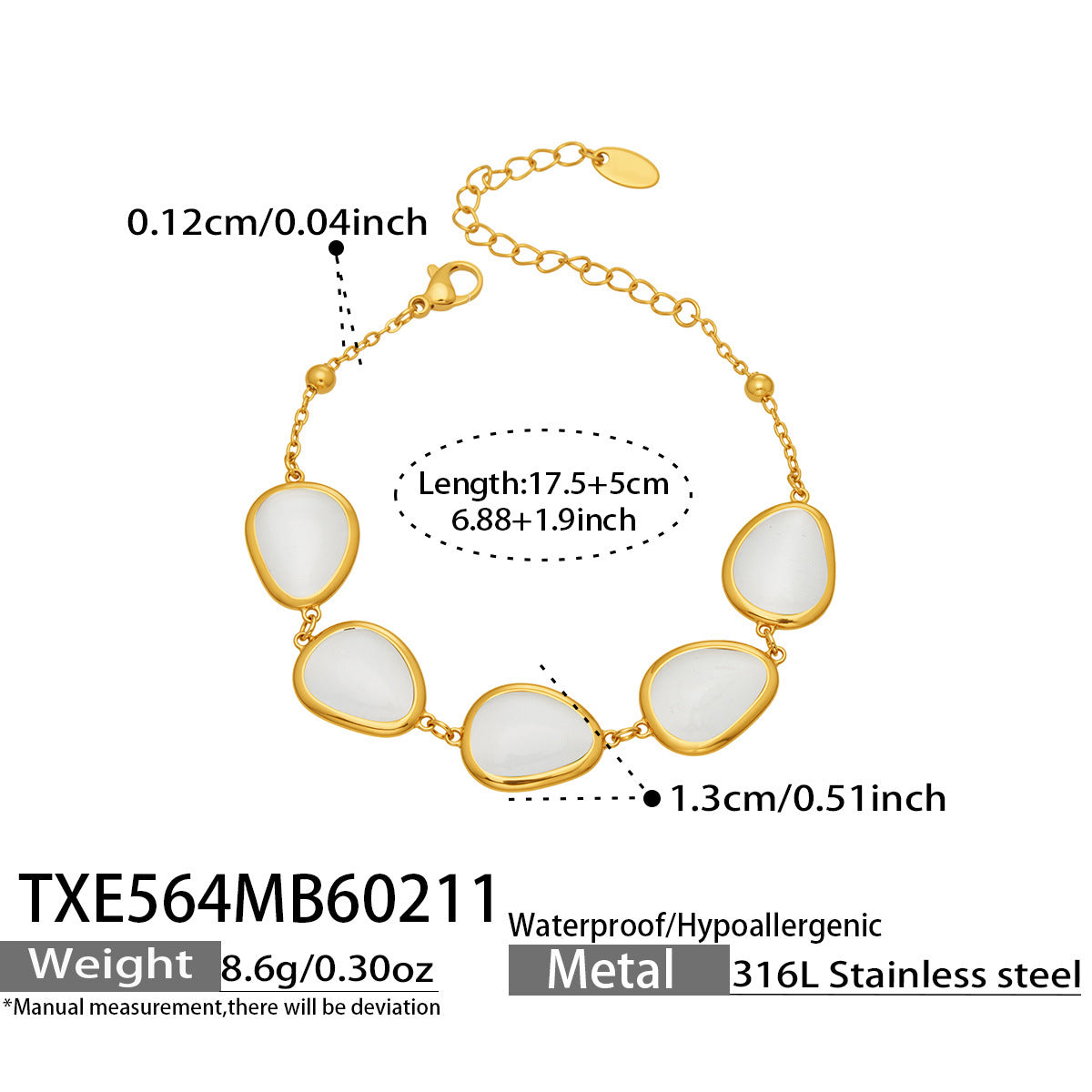 Li Affordable Luxury Style Cut Water Drop-shaped Opal Female Stainless Necklaces