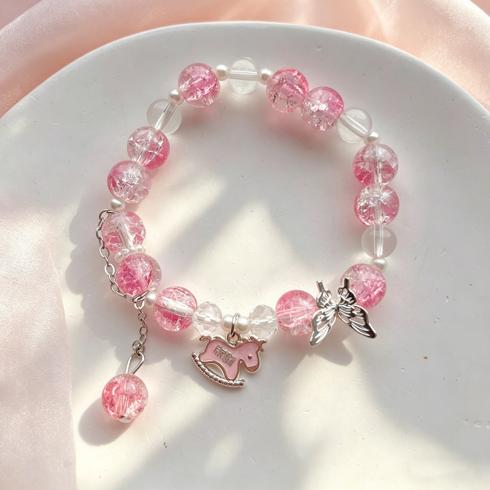 Horse Floral Butterfly Niche Glaze Gift Bracelet