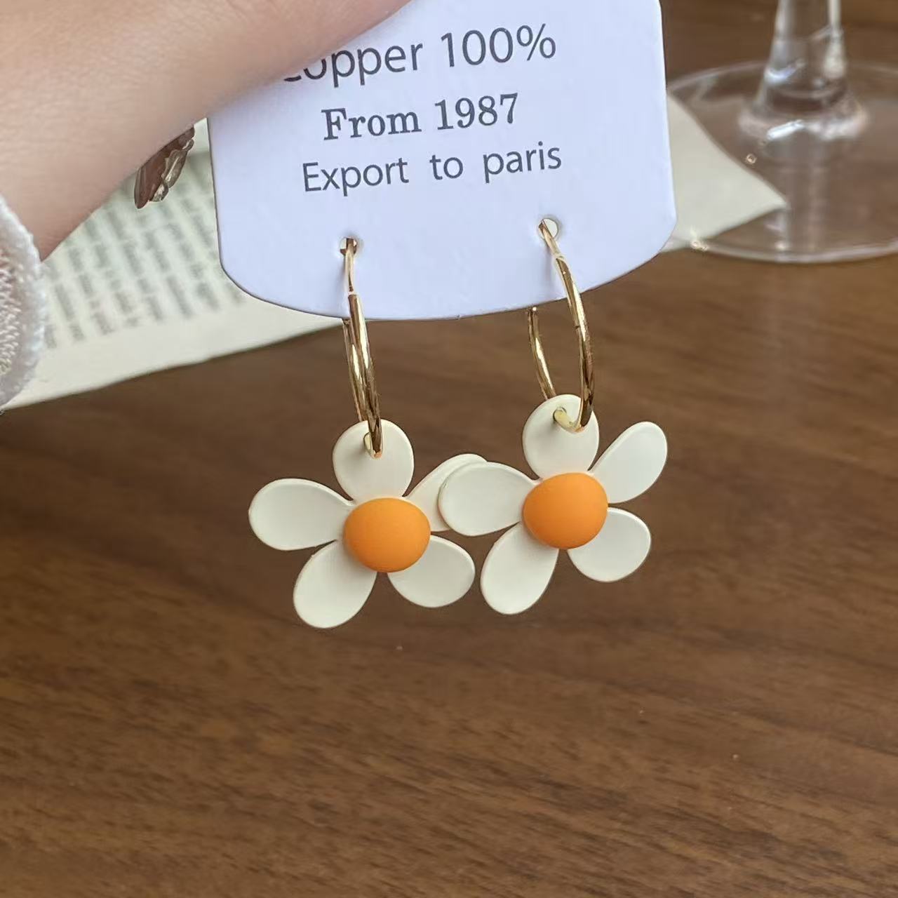 Women's Flower Eardrops Suitable For Spring Unique Beautiful Ear Rings