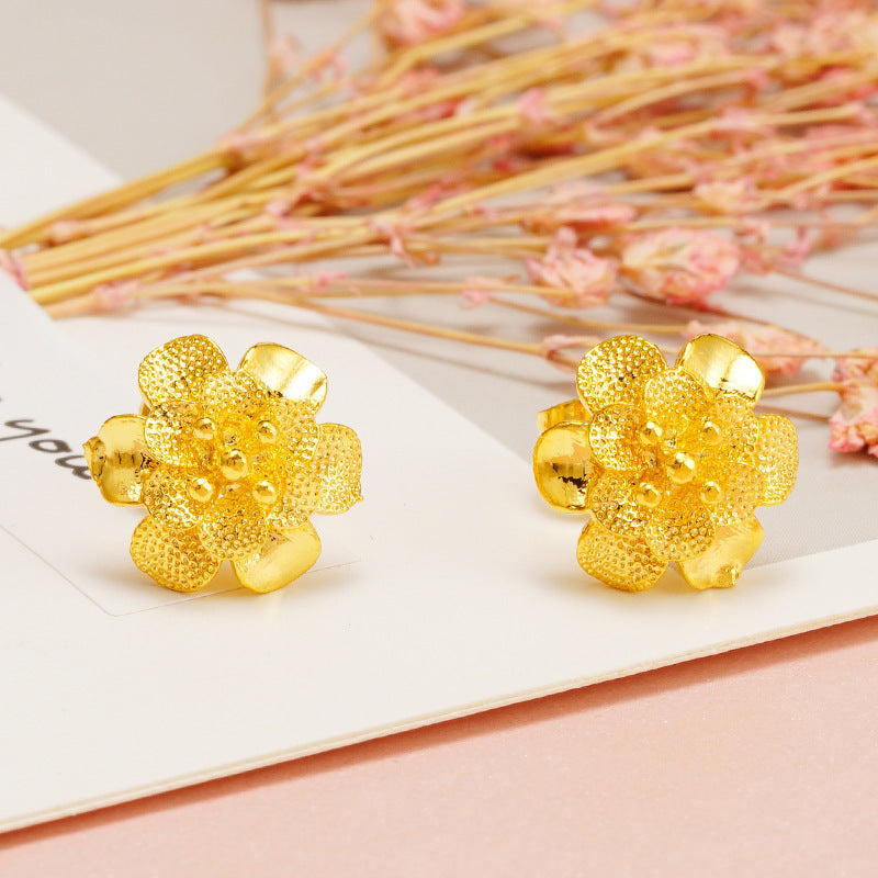 Women's Placer Gold Tassel No Color Fading Rings