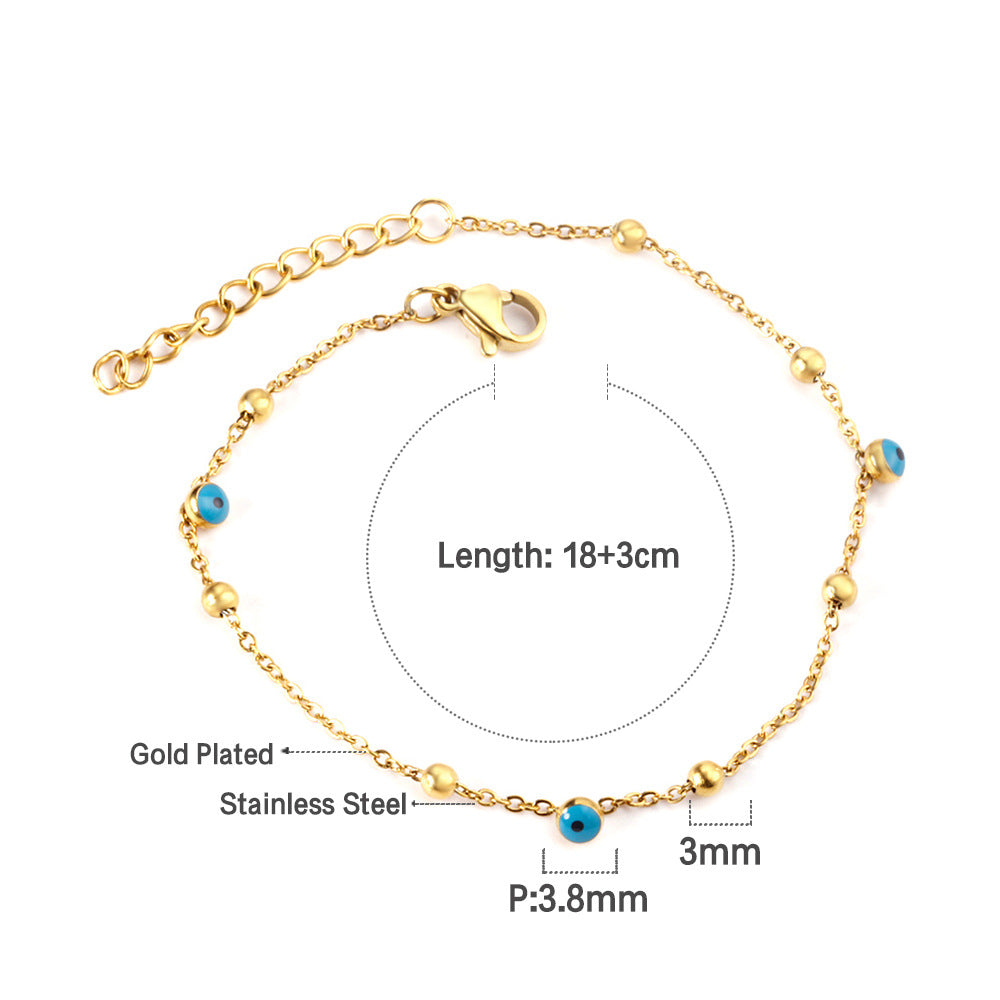 Women's Devil's Eye Niche Fashion Electroplated Metal Hand Bracelets