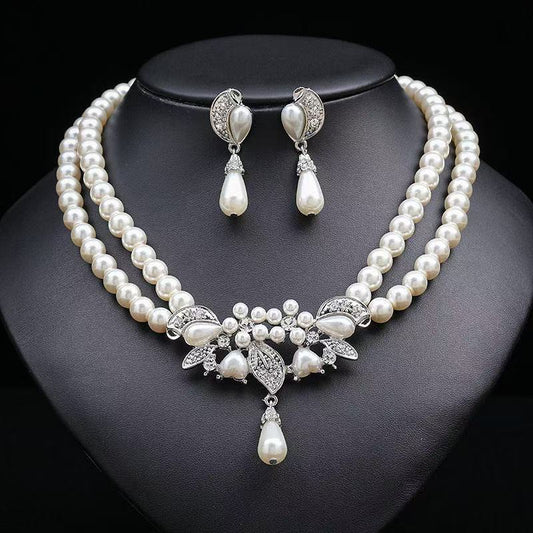 Light Luxury Pearl Banquet Formal Dress Necklaces