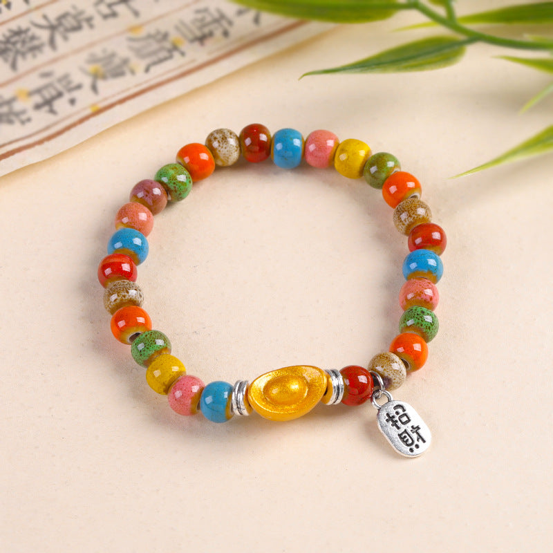 Ceramic Valentine's Day Classmates Friends Couple Handmade Bracelet