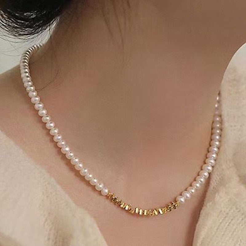 Women's Stitching Heart Clavicle Chain Light Luxury Necklaces