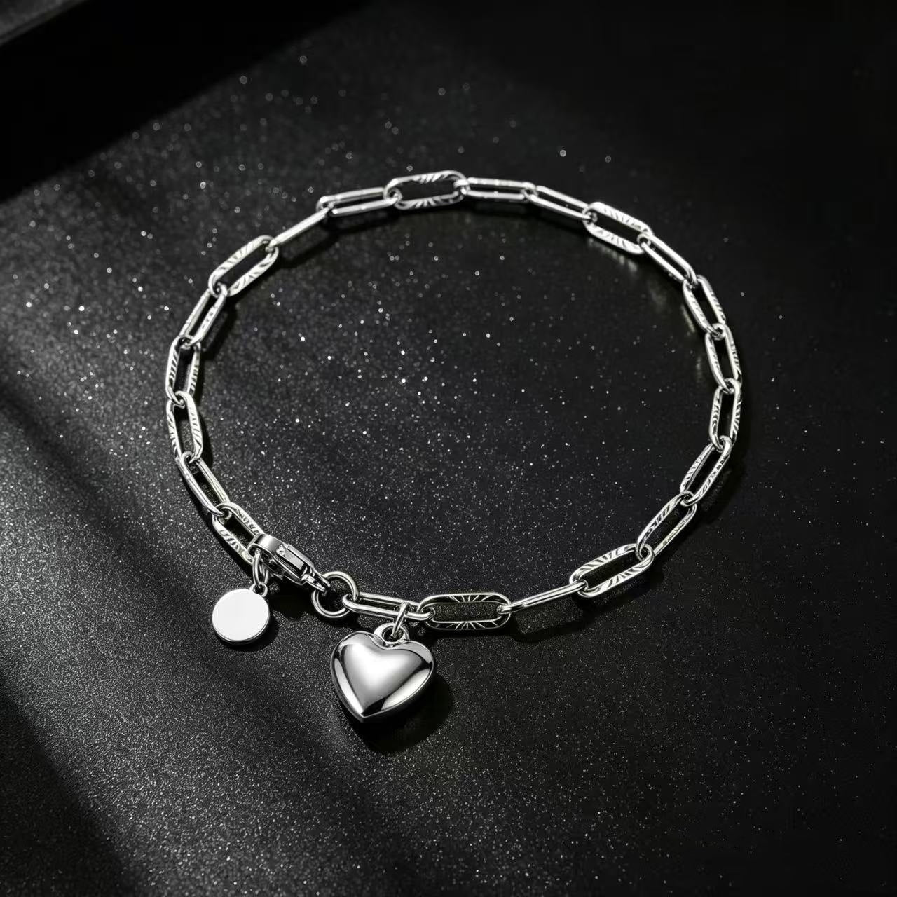Simple Stainless Steel Love Female Girlfriends Necklaces