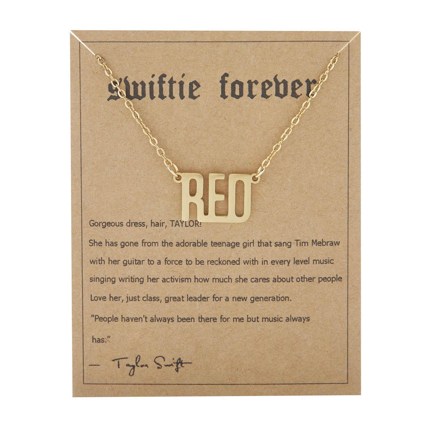 Women's Steel Paper Card Gold Clavicle Chain Necklaces