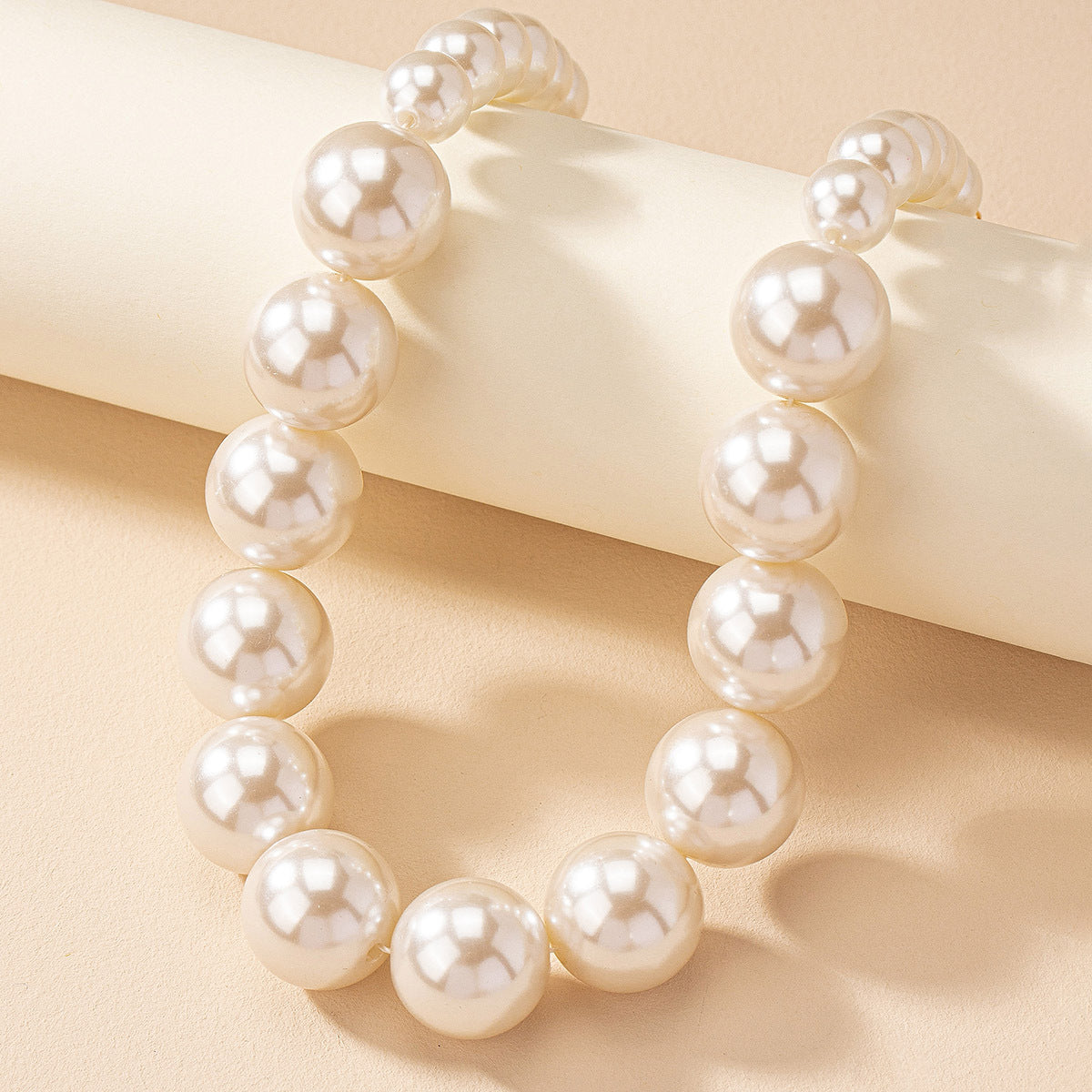 Vintage Beaded Chain Ethnic Imitation Pearl Niche Necklace