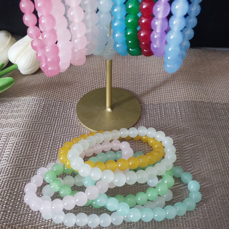 Beaded Female Glass Bead Hand Toy Pliable Bracelets