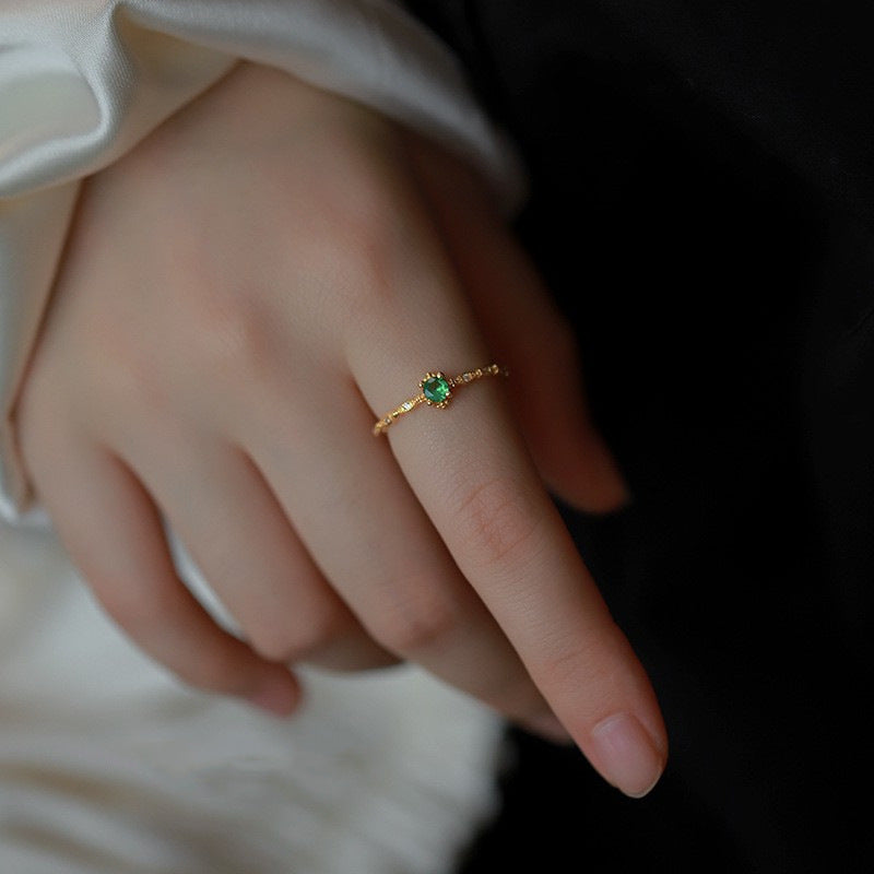 With Rhinestone Personality Female Zircon Retro Rings