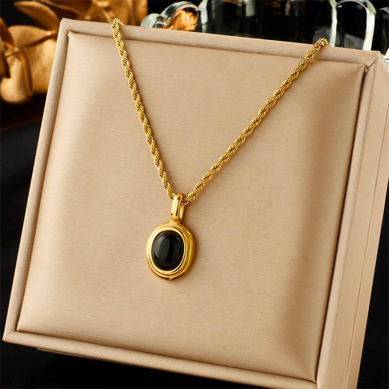 Women's Sun Cross Stainless Steel Fashion Personality Design Necklace