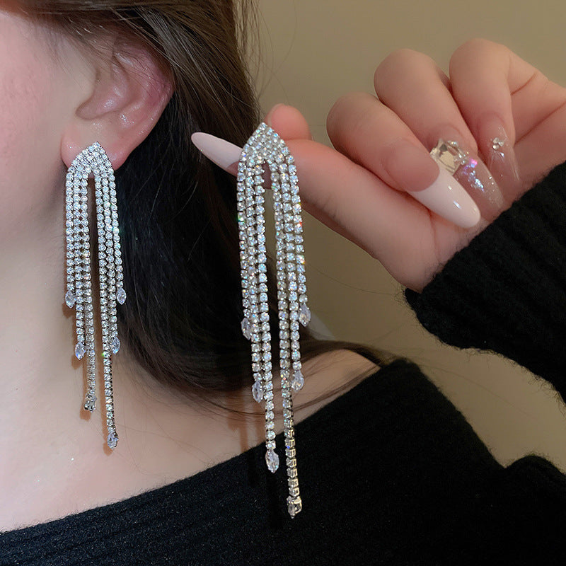 Long Fringe Female Temperament Sexy Light Luxury Ear Hook