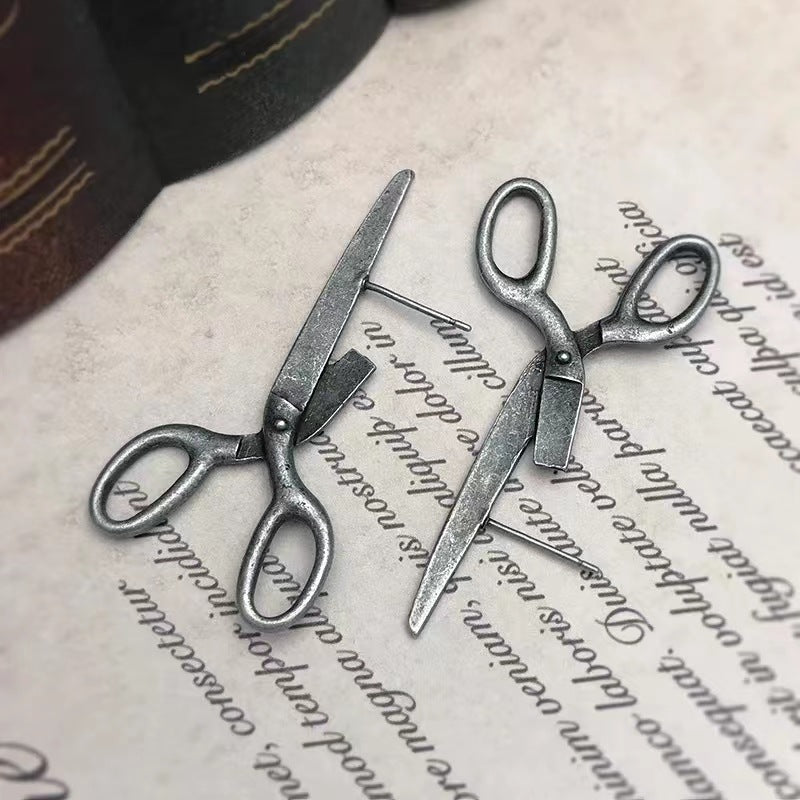 Fashion Retro Scissors Female Creative Personality Earrings