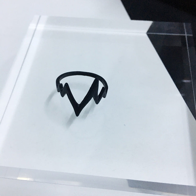 Women's & Men's Opening Adjustable Personality Geometry Line Niche Rings