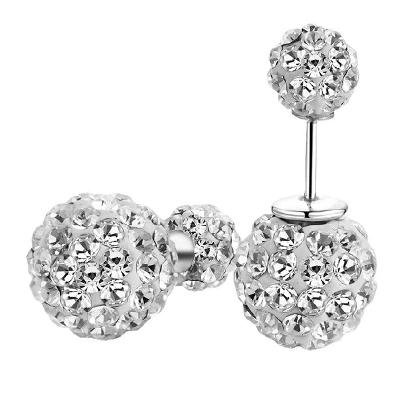 Guitar Instrumental One Style For White Copper Sier-plated Ear Stud Earrings