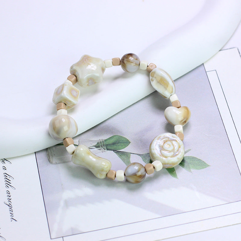 Ornament Ceramic Chinese Beaded Female Niche Bracelets