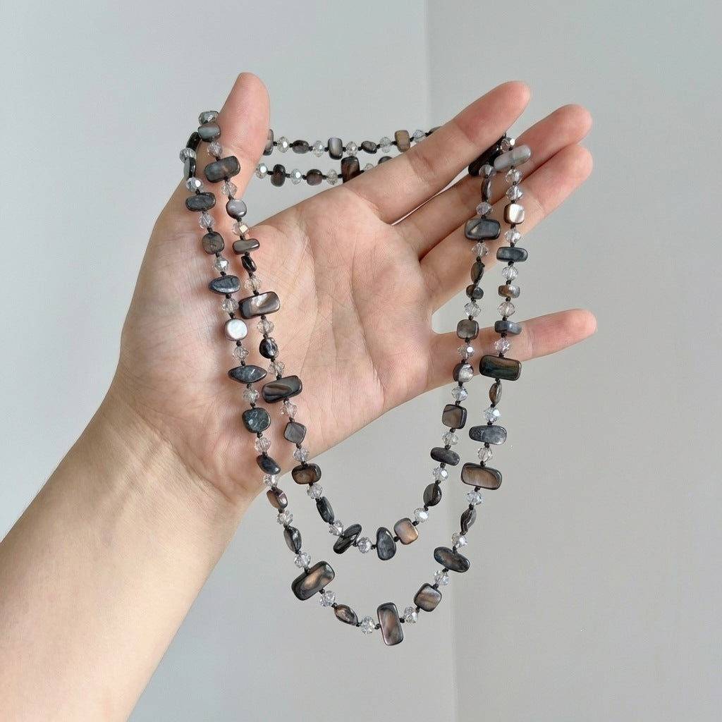 Women's Beaded Personal Bohemian Ethnic Style Fashion Sweater Necklace