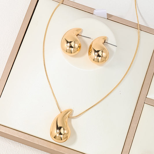 Women's Simple Fashion Drop Shape Suit Jewelry Set