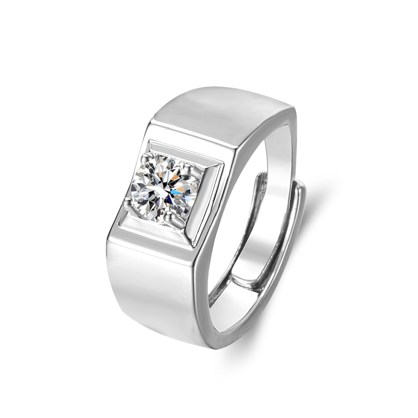 Men's Ya Zircon Personality Trend Luxury Fashion Ring