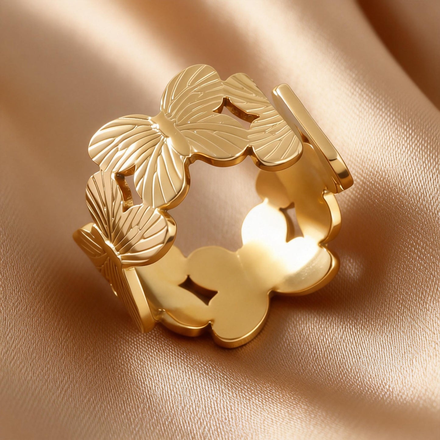 Steel Open-end Niche High-grade Fashion Trend Affordable Luxury Style Ring