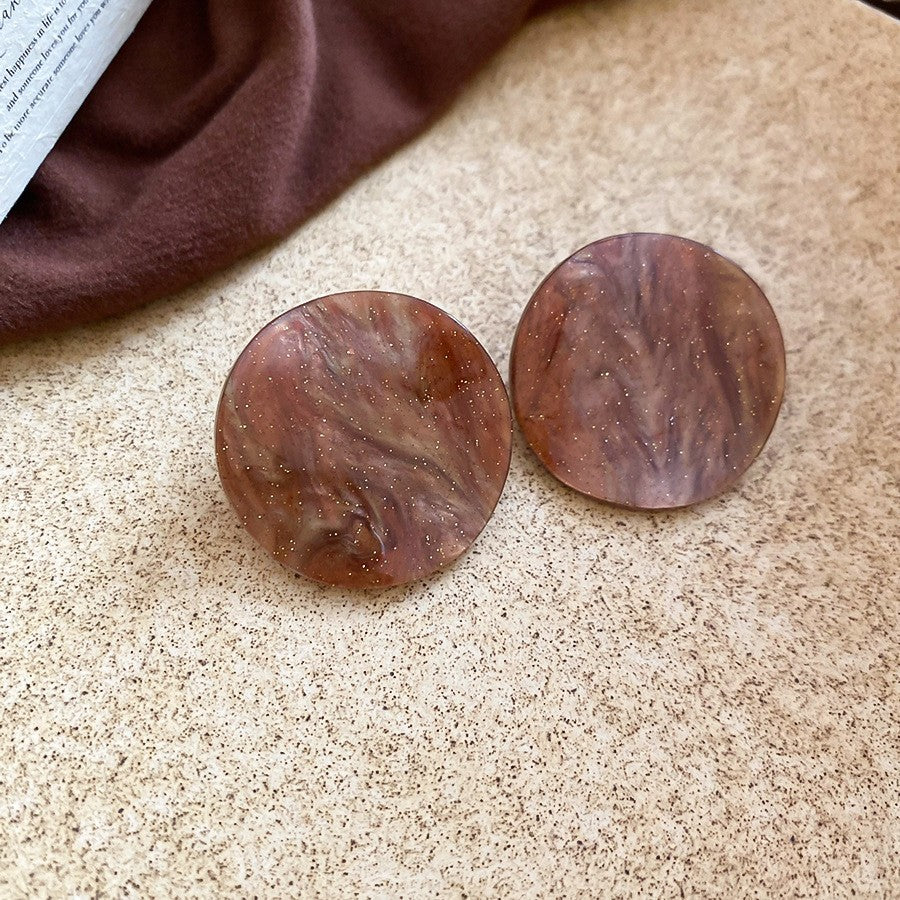 Women's Round Flower Vintage Ethnic Style Ear Niche Rings