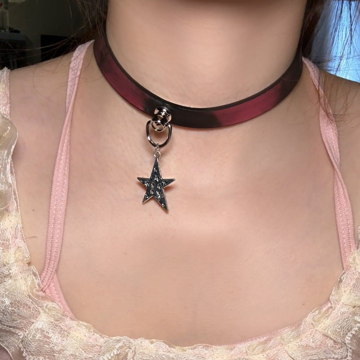 Paw Hot Soft Leather Trendy Cool High-grade Collar