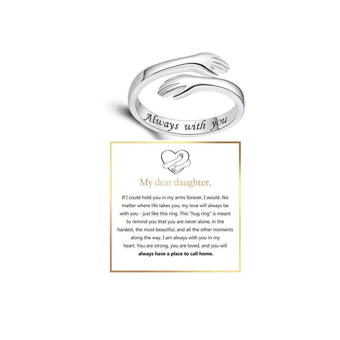 Open Titanium Steel Female Spiral Winding Twisted Retro Ring