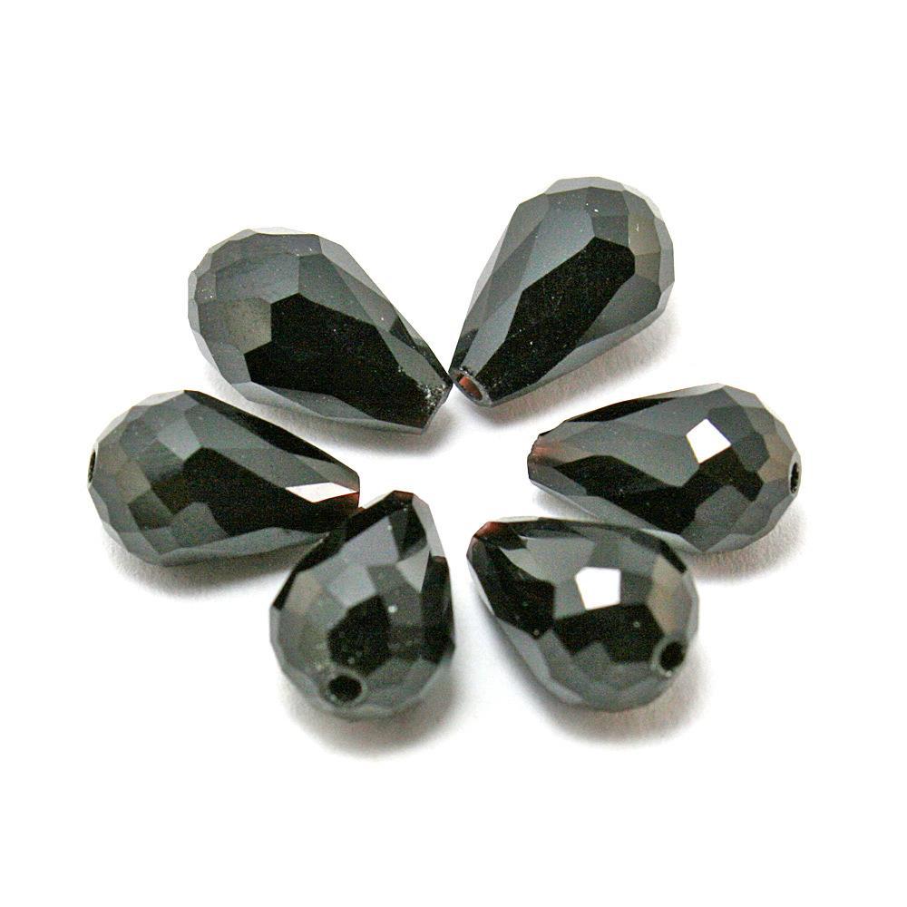 Drop-shaped Glass Crystal Loose Beads Handmade Rings