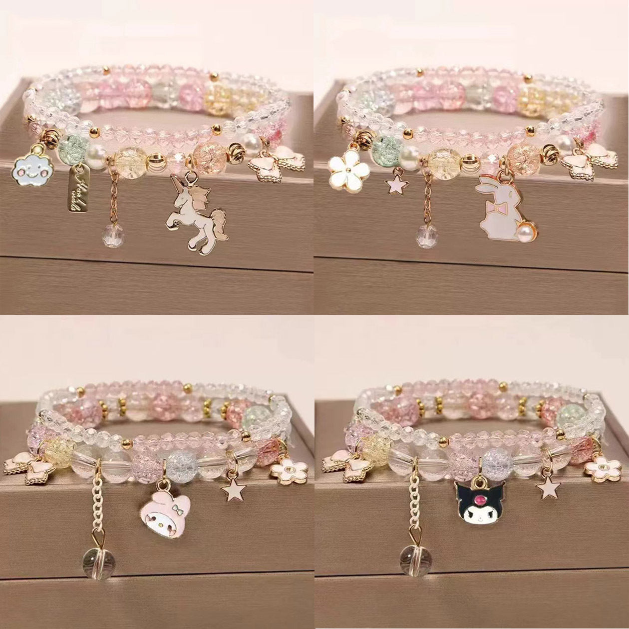Little String Beads Crystal Female Cute Girlfriends Fashion Bracelet