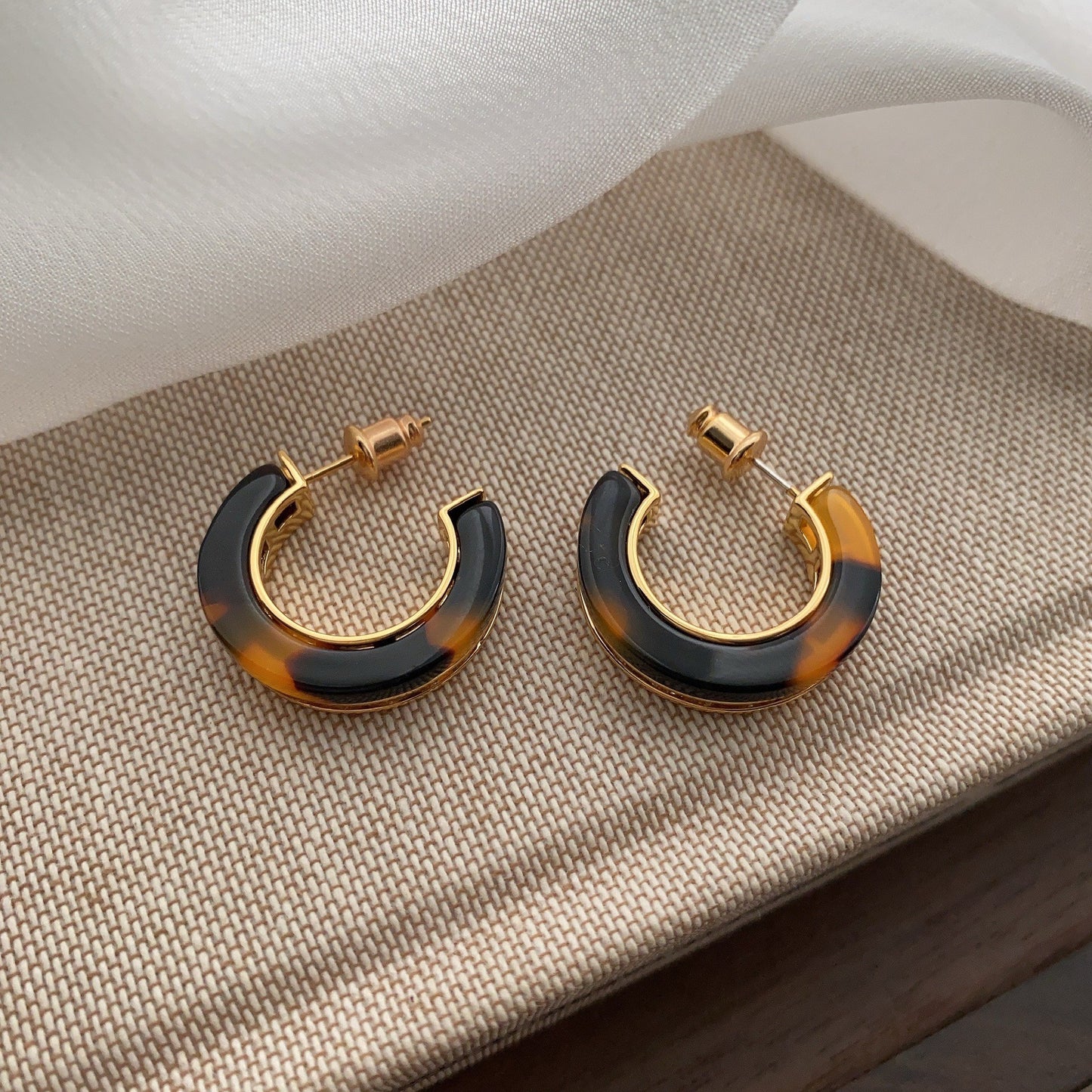 Artsy Semicircle Elegant Wild Candy Color Personalized Earrings