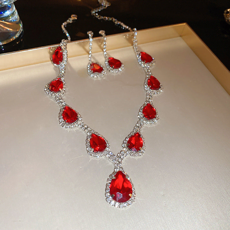 Women's Cold Style Geometric Tassel Light Luxury High-grade Sense Jewelry Set