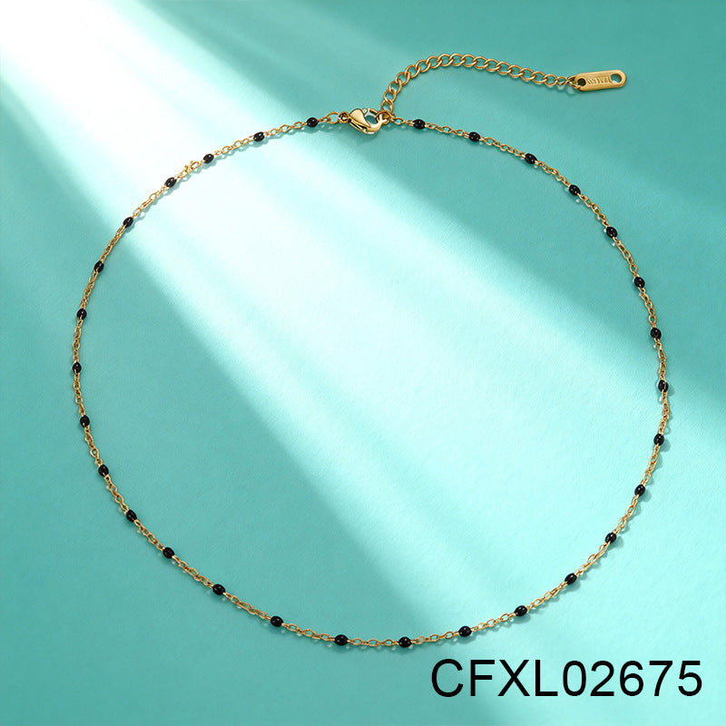 Women's Light Luxury High-grade Titanium Steel Simple Geometric Necklace