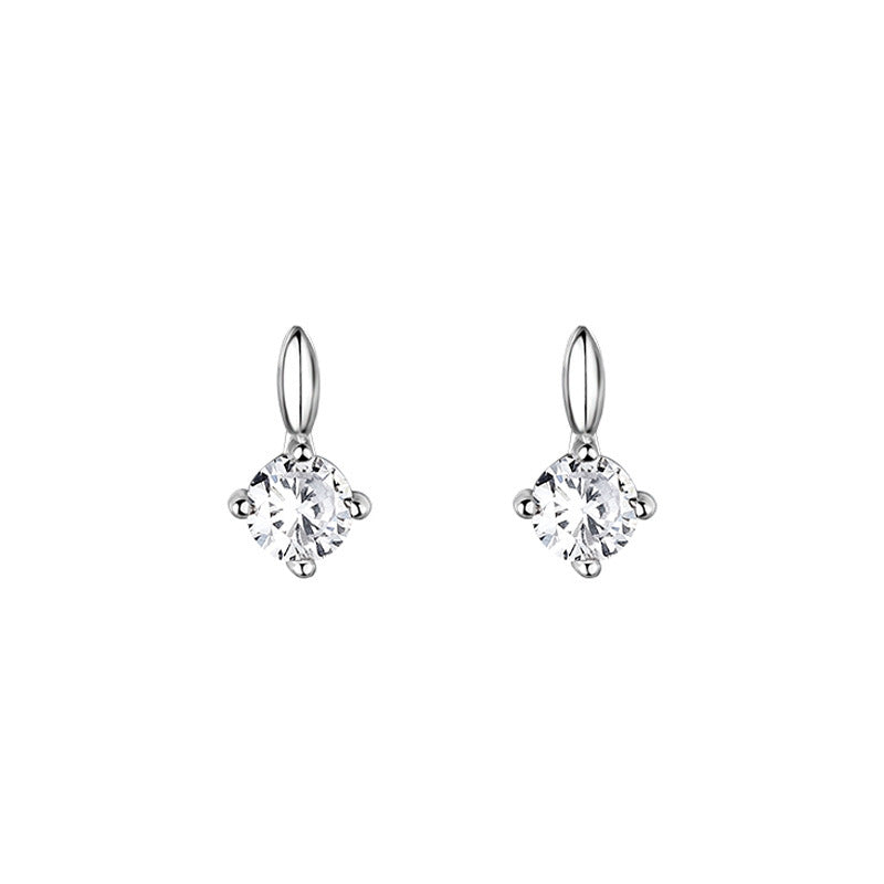 Women's Shiny Diamond Fashionable Small Mild Luxury Earrings